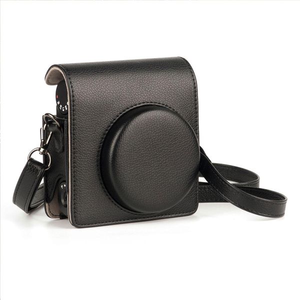 Borsa Per Fotocamera Istantanea Portatile Custodia Per Fotocamera In Stile Retrò In Finto Cuoio Custodia Di Ricambio Per Fujifilm Fuji Instax Mini 99 Con Tracolla Regolabile-image