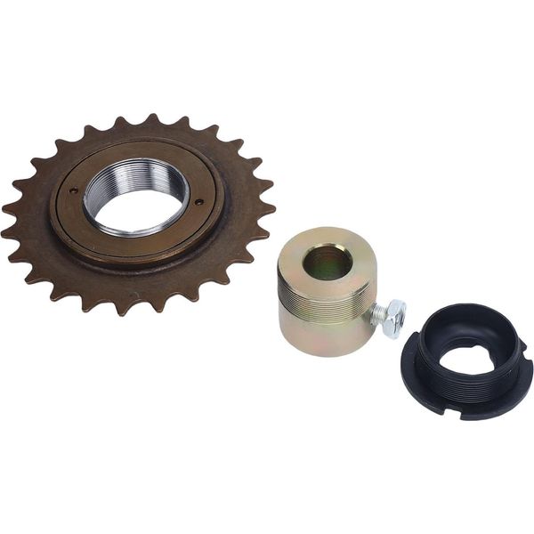 Ritoeasysports 24T -Bicicletta -Adattatore Ruota Libera, Metallo -Volano -Kit Di Sostituzione Compreso Il Collegamento Dell'adattatore -Accessori Per La Sostituzione Per La Ricostruzione E La Riparazione-image