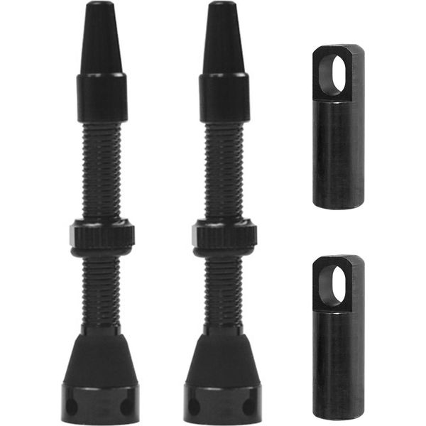 2Pcs In Lega Di Alluminio Bicicletta Presta Valve Stems Bike Vuoto Valvola Per Mountain Bike Road Bike-image
