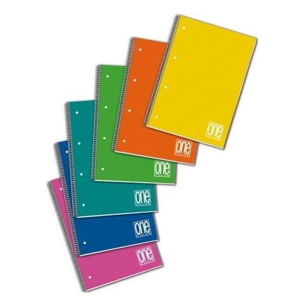 Blasetti One Color Quaderno Per Scrivere A5 80 Fogli Multicolore-image