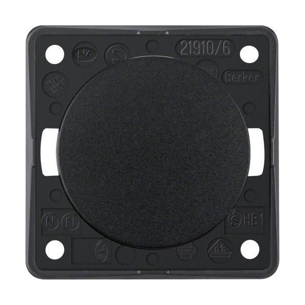 Berker 936562510 Interruttore A Bilanciere Nero, Lucido Integro Flow/Pure-image