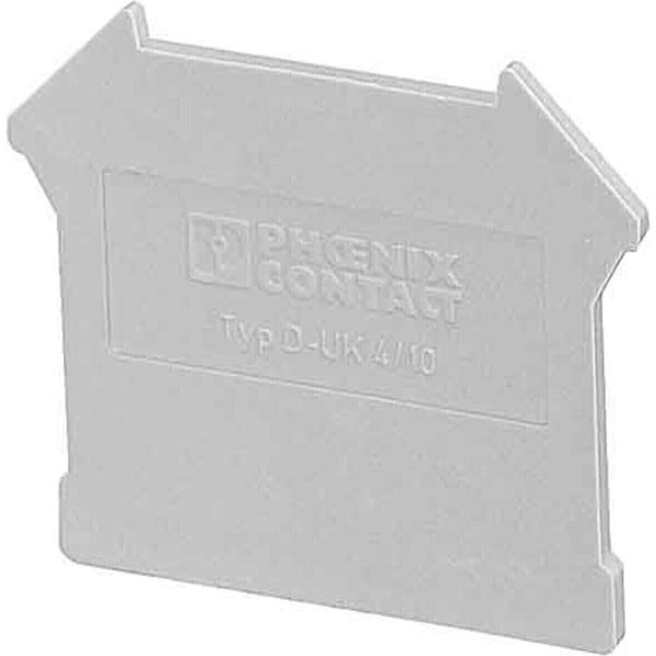 Coperchio Grande 42,5X1,8X35,9Mm - Piastra Di Chiusura/Divisoria Per Morsettiera D-UK 4/10-image