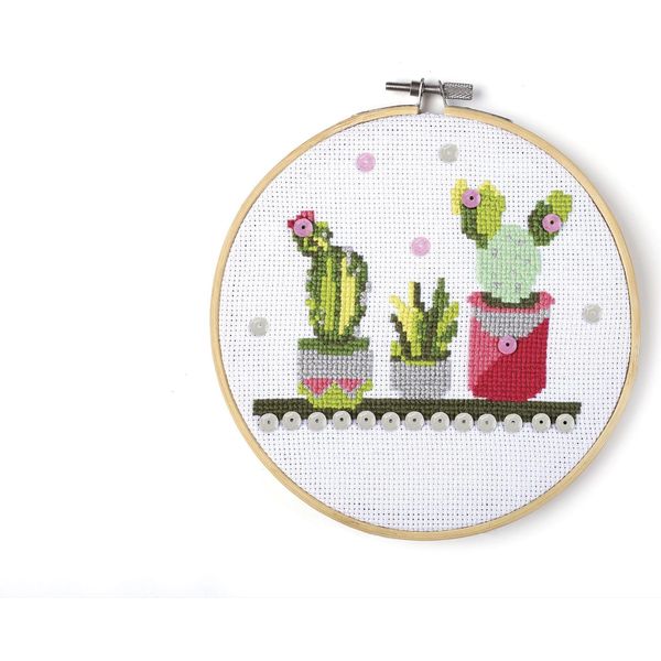 Kit Da Ricamo Graine Creative Cactus - 1 Pz-image
