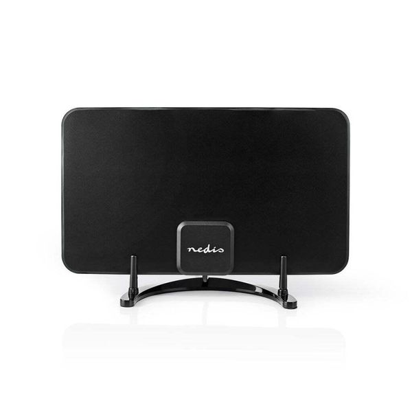 Antenna Per Interni | Attiva | Fm / Uhf / Vhf | Campo Di Ricezione: 0-25 Km | LTE700 | Guadagno: 26 Db | Abs | Nero-image