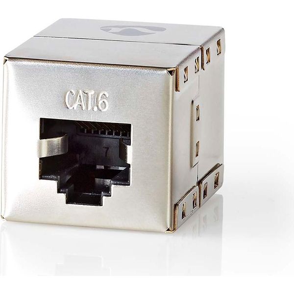 Connettore Di Rete | Adattatore | Schermato | RJ45 Femmina | RJ45 Femmina | Diritto | Metallo | Scatola-image