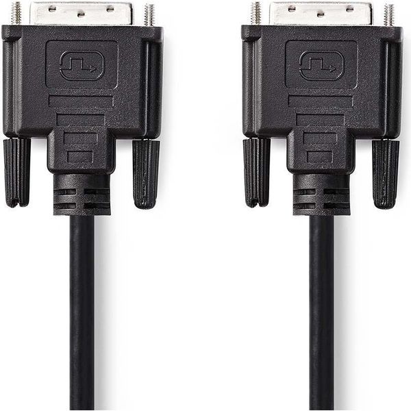 Cavo Dvi | DVI-D 24+1-Pin Maschio | DVI-D 24+1-Pin Maschio | 1080P | Nichelato | 10,0 M | Dritto | Pvc | Nero | Sacchetto Di Plastica-image