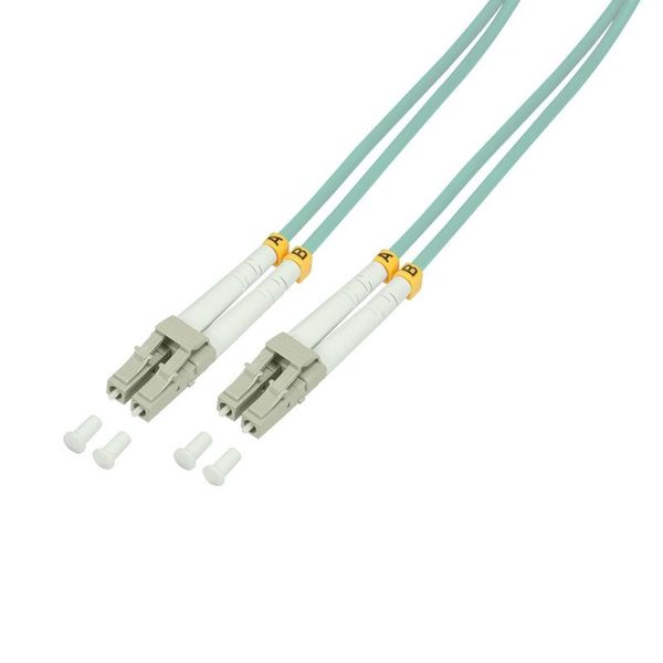 Logilink Cavo Patch Duplex In Fibra Ottica OM3 50/125µ Lc/Lc Turchese 3 M-image