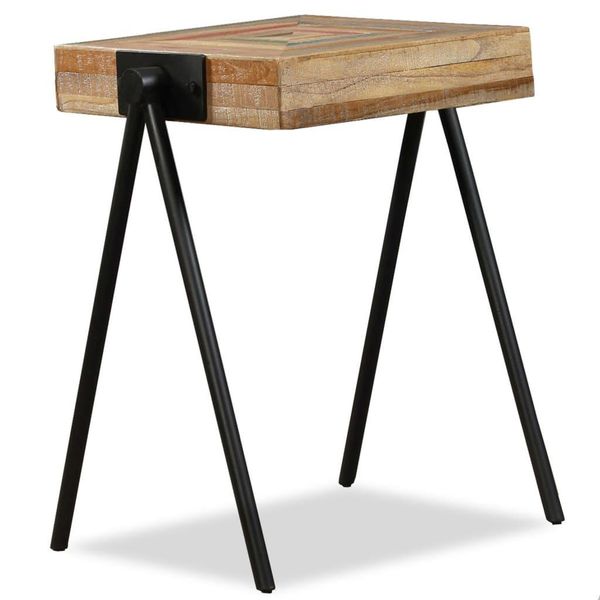 Syfax™ Tavolino Laterale In Legno Massello Di Teak Di Recupero-image