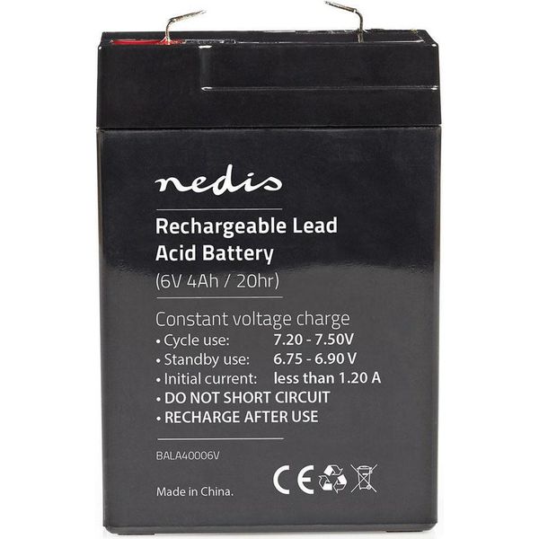 Batteria Al Piombo Ricaricabile | Piombo-Acido | Ricaricabile | 6 V | 4000 Mah-image
