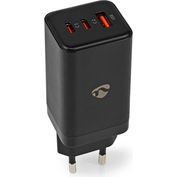 Caricatore Da Parete | 65 W | Gan | Funzione Di Ricarica Rapida | 3,0 / 3,25 A A | Numero Di Uscite: 3 | USB-A / 2X USB-C™ | Selezione Automatica Del Voltaggio-image
