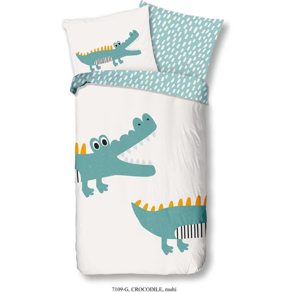 Set Di Biancheria Da Letto Per Bambini Good Morning Crocodile 135X200 Cm Multicolore-image