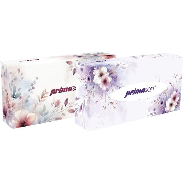 Fazzoletti Di Carta Primasoft, 2 Veli, Cellulosa, Bianco, Confezione Da 100 Pezzi-image