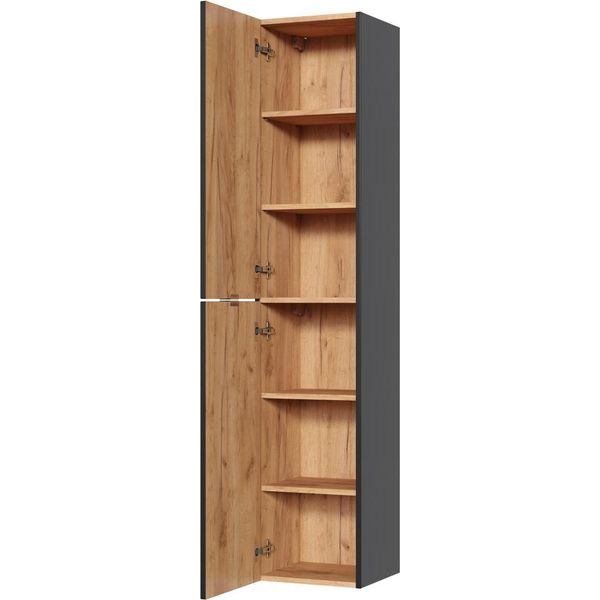 Mobile Da Bagno Mobile Alto Da Bagno Scaffale Mobili Da Bagno Scaffali Armadi Da Bagno 35X33X185Cm-image