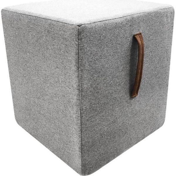 Pouf Poggiapiedi Sgabello Rotondo Sgabello Cuscino Sgabello Ottomano Sgabello Cubo Nuovo-image