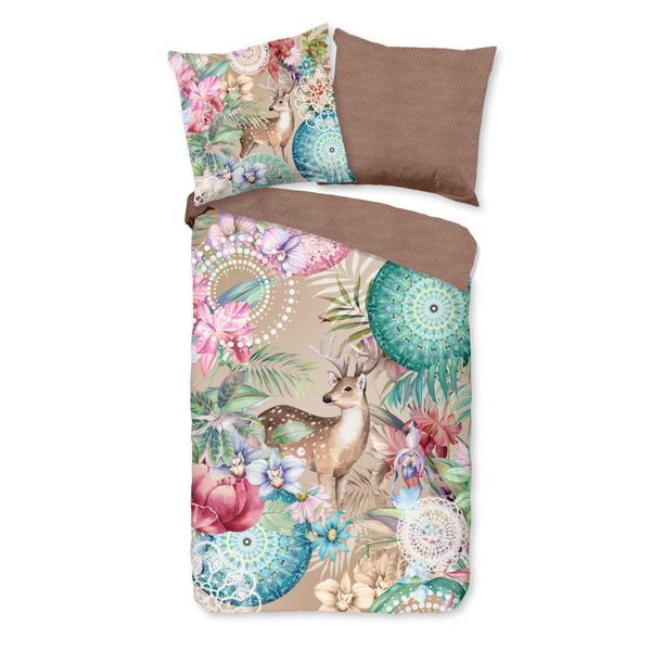 Hip Set Di Biancheria Da Letto In Flanella Hebe Colore Multi Dimensioni 135X200+80X80-image