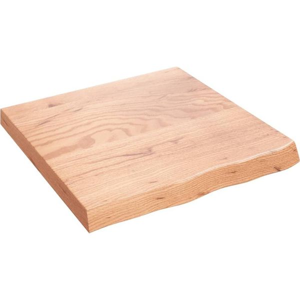 Syfax™ Ripiano Muro Marrone 60X60X(2-6) Cm Massello Rovere Trattato-image