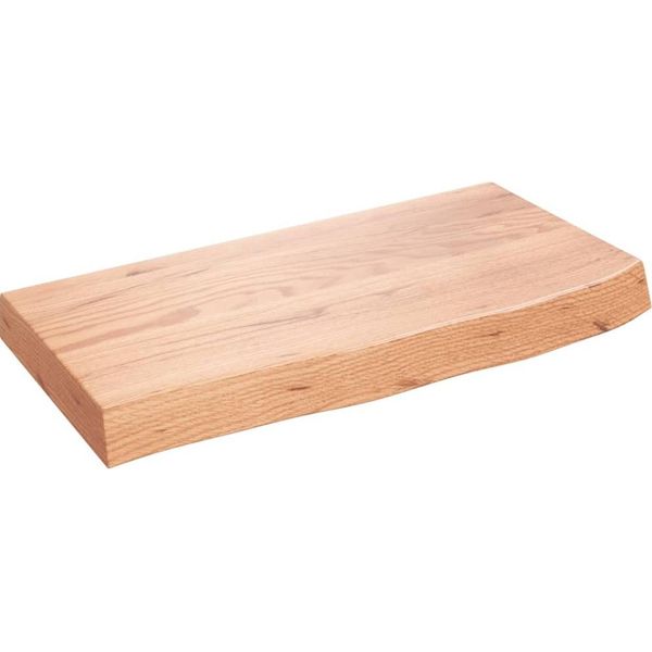 Syfax™ Ripiano Muro Marrone 60X30X(2-6) Cm Massello Rovere Trattato-image