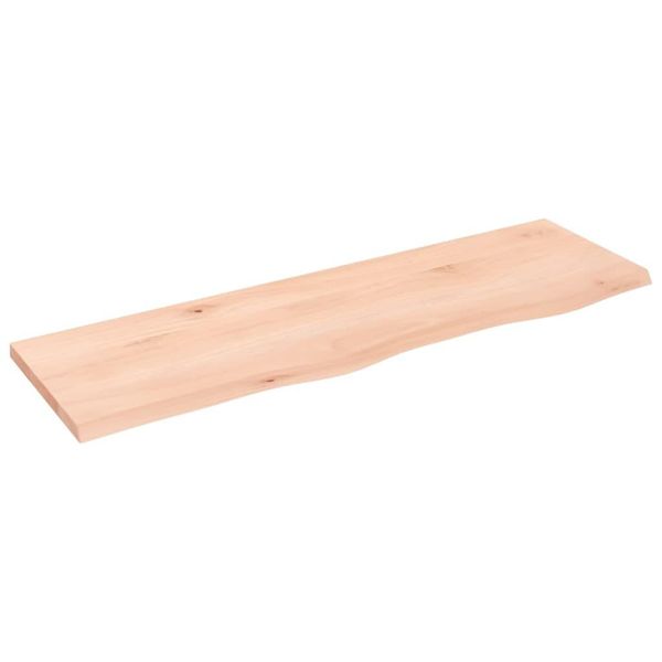 Syfax™ Ripiano A Parete 100X30X2 Cm Legno Massello Rovere Non Trattato-image