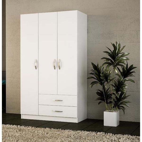 Armadio Elegante Per La Camera Da Letto Armadio In Legno Bianco Stile Lusso-image