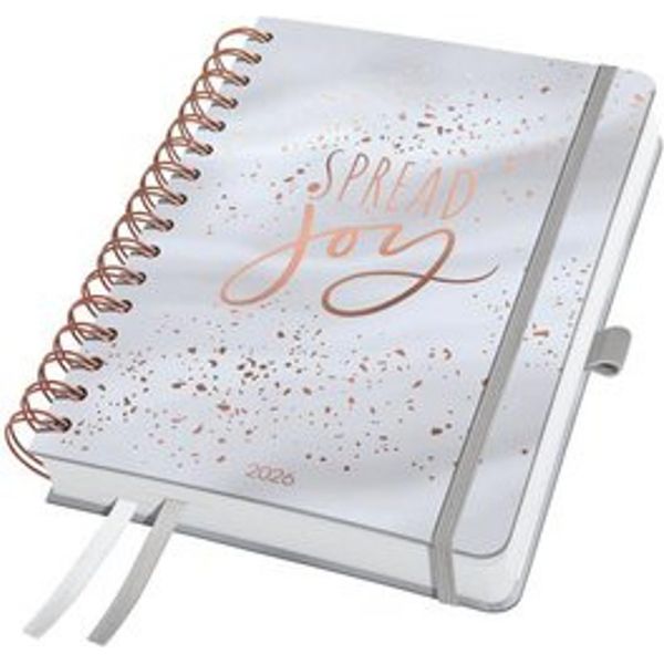 Sigel J6605 Sigel Libro Calendario Jolie "Glittery Joy"" 2026, A5"-image