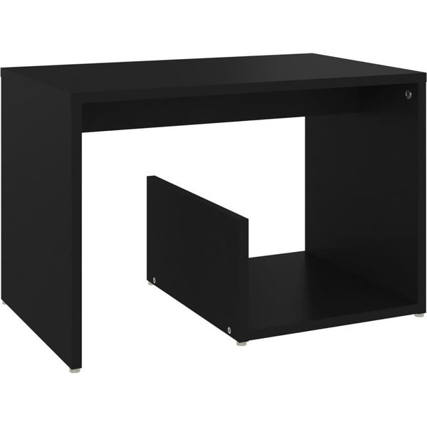 Syfax™ Tavolino Nero 59X36X38 Cm In Legno Multistrato-image