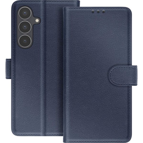 Avizar, Galaxy S25 Fe Custodia A Portafoglio Serie Chesterfield Con Supporto, Blu Scuro-image