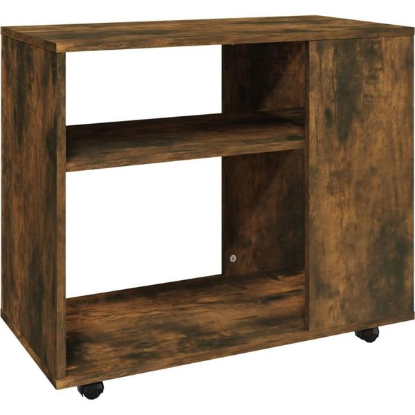 Syfax™ Tavolino Da Salotto Rovere Fumo 70X35X55Cm Legno Multistrato-image