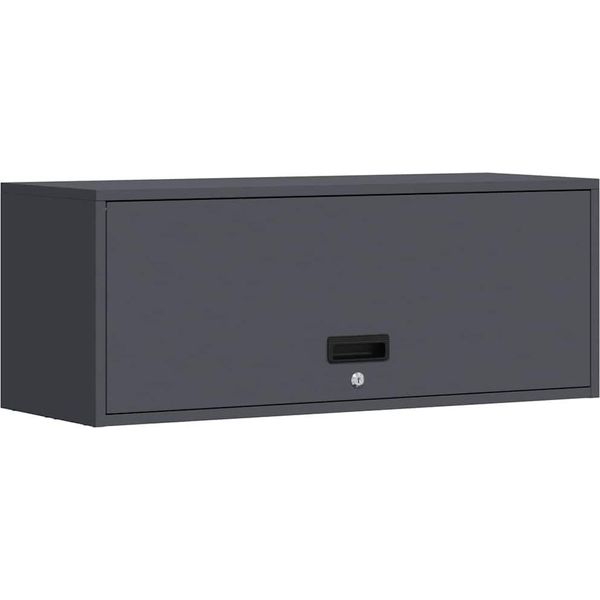 Syfax™ Armadio A Muro Per Garage Antracite 90 X 33 X 35 Cm-image