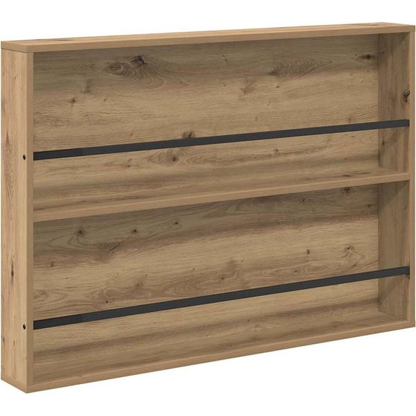 Vidaxl Portariviste In Rovere Artigianale 100 X 12 X 70 Cm Materiale A Base Di Legno-image