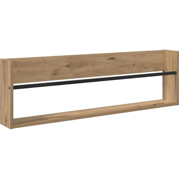 Vidaxl Portariviste In Rovere Artigianale 100 X 12 X 30 Cm Materiale A Base Di Legno-image