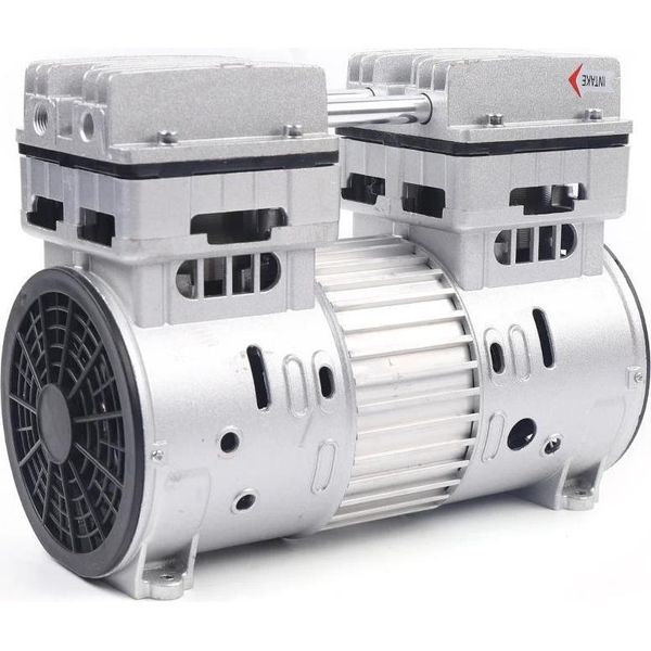 Testa Del Compressore Oil-Free, 750 W 8 Bar, 1400 Giri/Min, 220 V, Cuscinetto Silenzioso, Argento-image