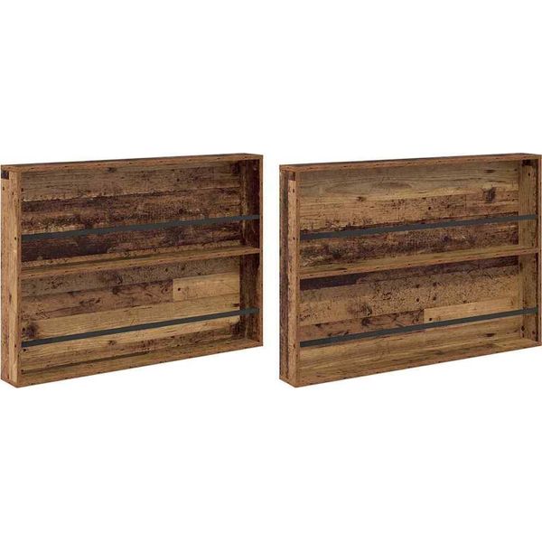 Syfax™ Scaffale Per Riviste 2 Pcs Legno Vecchio 100 X 12 X 70 Cm-image