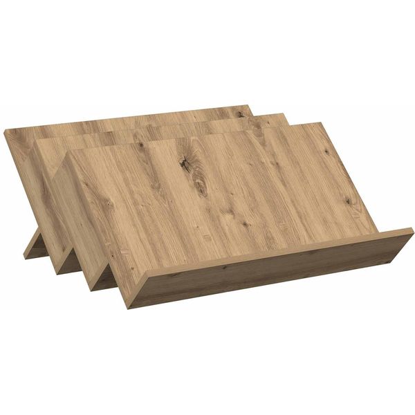 Vidaxl Portariviste In Rovere Artigianale 65 X 53 X 28,5 Cm Materiale A Base Di Legno-image