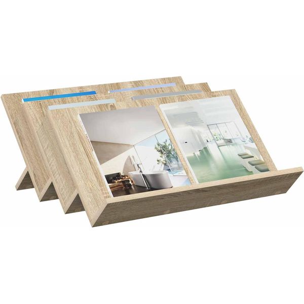Vidaxl Portariviste In Rovere Sonoma 65 X 53 X 28,5 Cm Materiale A Base Di Legno-image