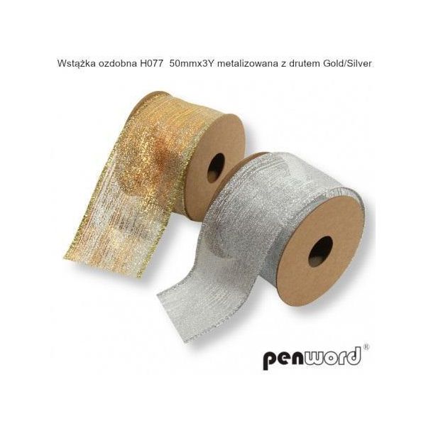 Nastro Metallizzato Con Filo 5X274Cm (12Pz)-image