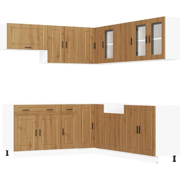 Syfax™ Set Mobili Da Cucina 11 Pz Porto Rovere Artigianale Truciolato-image