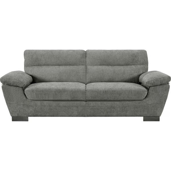 Divano In Tessuto "Dallas"" - 210 X 88 X 90 Cm - 3 Posti - Grigio"-image