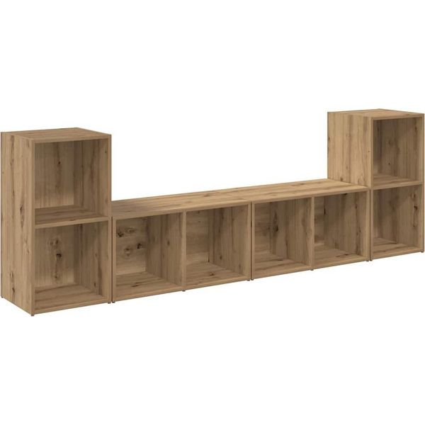 Syfax™ Set Mobile Tv 4 Pcs Rovere Artigianale 37 X 37 X 72 Cm-image