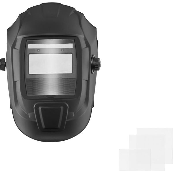 Succebuy Casco Automatico Per Saldatura, 93 X 42,9 Mm True Colour, Maschera Per Saldatura A Energia Solare, 2 Sensori D'arco, Schermo Per Saldatura Din 4/9-13 Per Saldatura E Molatura Tig, Mig E Arc - Serie Crius (Nero Opaco)-image