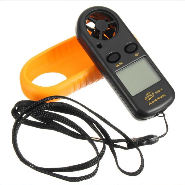 Anemometro Digitale Portatile Misuratore Di Velocità Del Vento Misuratore Di Velocità Del Vento Misurato Con Precisione Velocità Della Temperatura Misuratore Meteo Digitale Lcd Retroilluminato-image