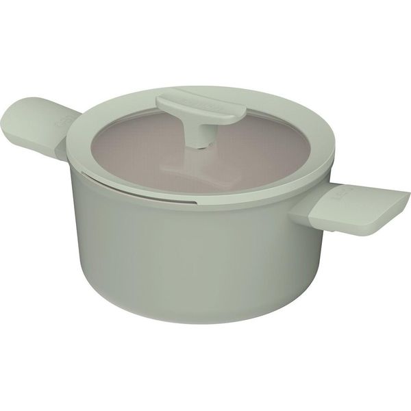 Casseruola Antiaderente Con Coperchio Balance Sage Verde Salvia 20 Cm-image