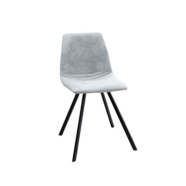 Riess-Ambiente Stuhl Amsterdam Chair - Retro Stone Grau Designklassiker Pflegeleicht Esszimmer-image
