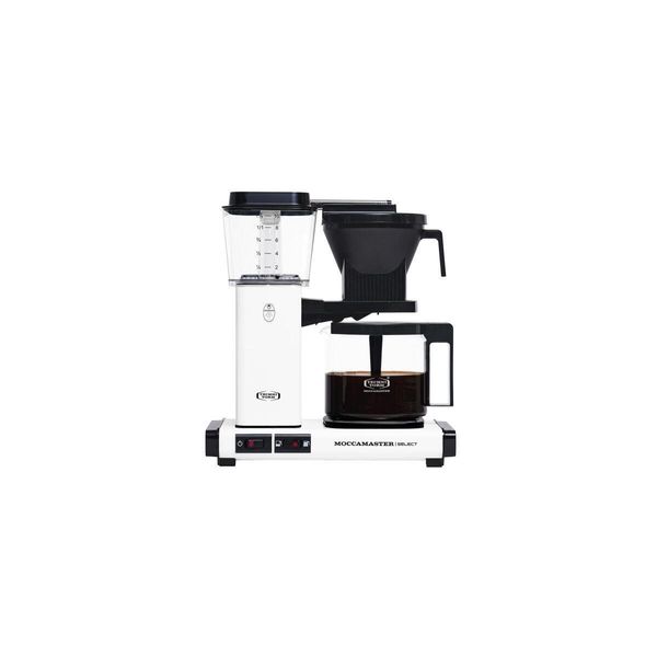 Moccamaster Caffettiera A Filtro Kbg Select Matt White 1,25L Bianco Opaco Nuovo-image