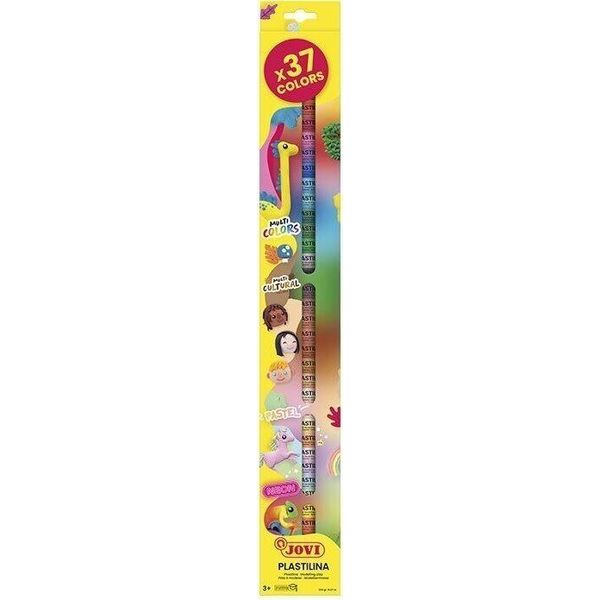 Jovi 90/37 Jovi Knete Plastilina Farbsortiert, 37 Farben Je 15,0 G-image