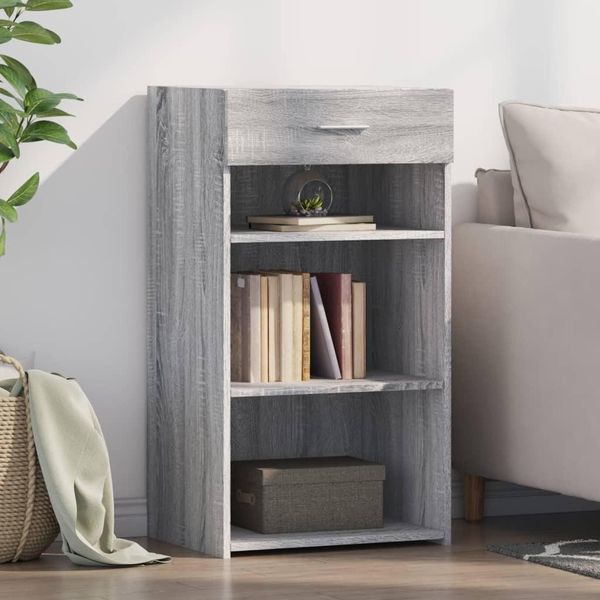 Maison Exclusive - Credenza Grigio Sonoma 50X42,5X93 Cm Materiale Ligneo-image
