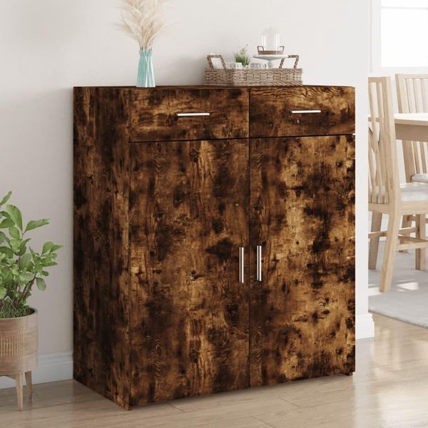 Maison Exclusive - Credenza Rovere Sonoma 80X42,5X93 Cm In Legno Multistrato-image