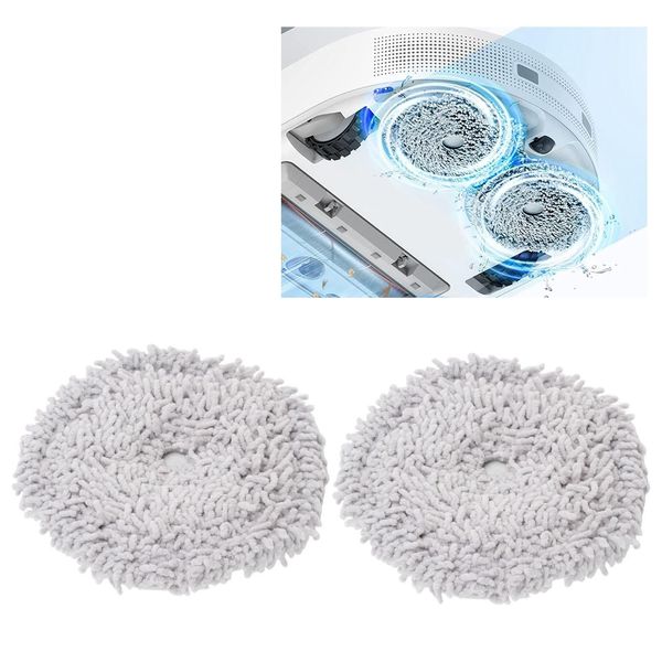 2 Panni Per Mop Dreame W10 W10 Pro, Panni Di Ricambio Per Mop Con Supporto-image