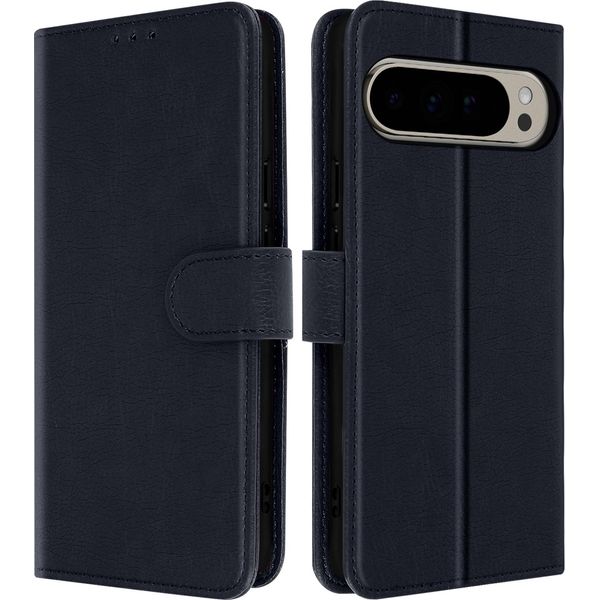 Avizar, Pixel 9 Pro Xl Custodia Chesterfield Folio Con Supporto Integrato, Blu Scuro-image