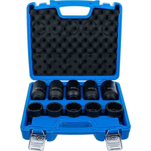 Set Di Chiavi A Bussola | Bussola Esagonale | Attacco Quadro 12,5 Mm (1/2") | Sw 32 - 36 Mm | 10 Pz."-image