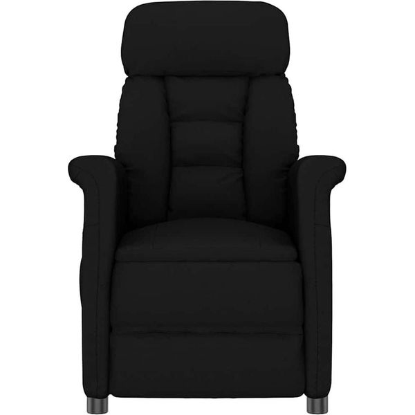 Vidaxl Sedia Reclinabile Nera Nero 70,5 X 96,5 X 95 Cm Similcuoio-image